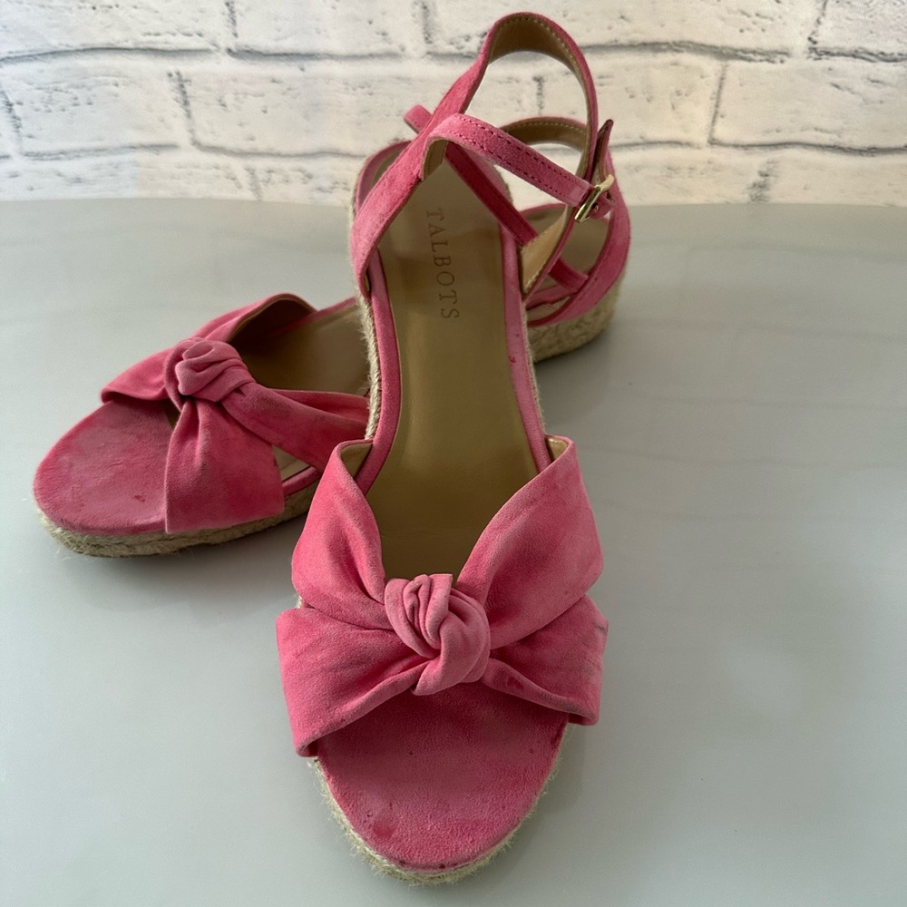 Talbots bubble gum pin espadrilles!